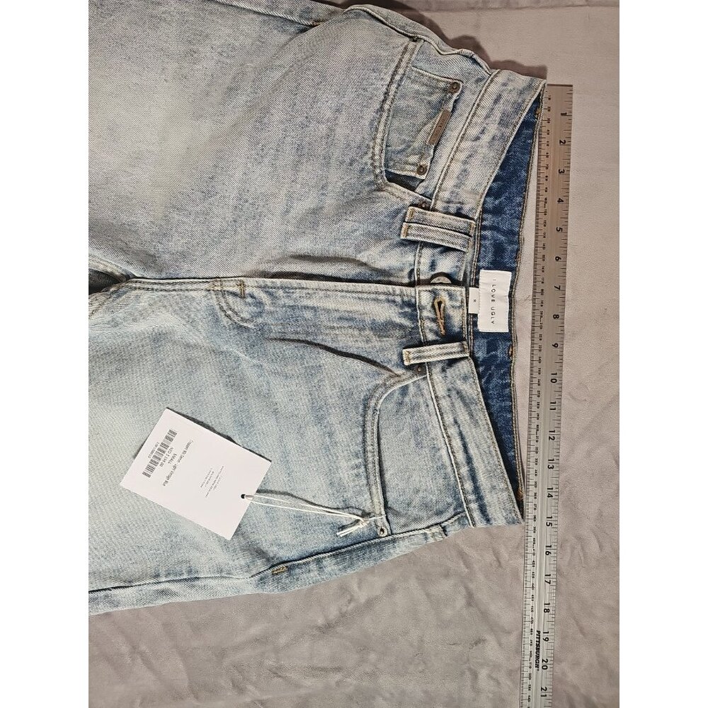 I Love Ugly Men's Light Blue Denim Jeans Size 30 Small "Fear Nothing"(HL91) - Picture 5 of 10